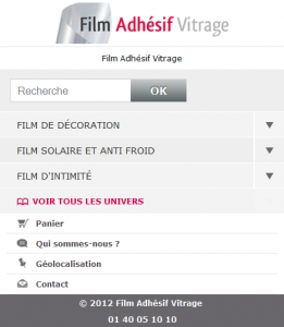 Film Adhésif Vitrage Version Mobile